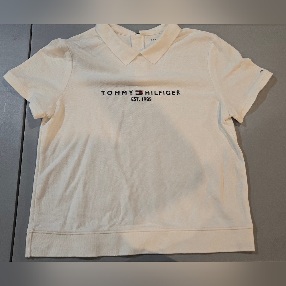 Tommy Hilfiger White Polo Shirt 3c38